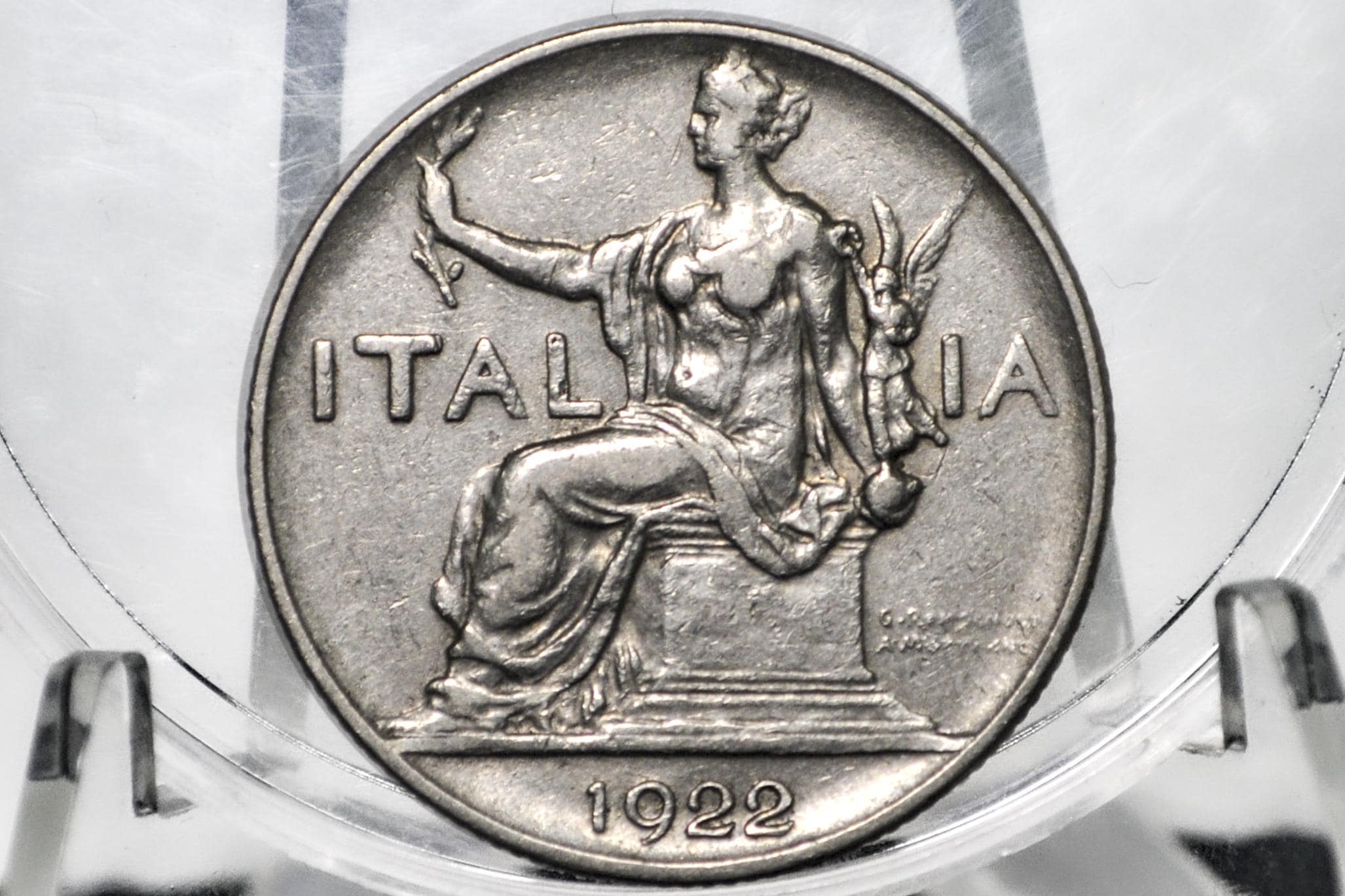 1922年 1リラ - L.1 イタリアコイン 1922年 - 素晴らしいディテール