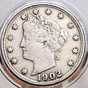 1902 Liberty Head Nickel - V Nickel - Wählen Sie nach Grad / Zustand - Liberty Nickel - 1902 V Nickel - 1902 Nickel