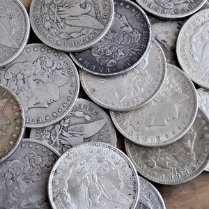 New Low Price! Lot of Morgan Silver Dollars - Choose Lot Size - Mix of grades, conditions, dates Bulk Silver Dollars US Bulk Silver Coin
