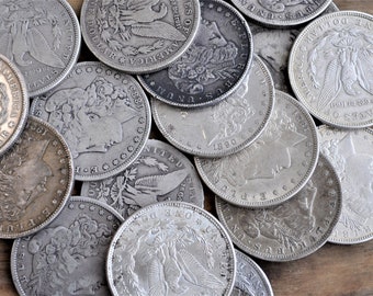 Lot of Morgan Silver Dollars - Choose Lot Size - Mix of grades, conditions, dates Wholesale Bulk Silver Dollars US Bulk Silver Coin