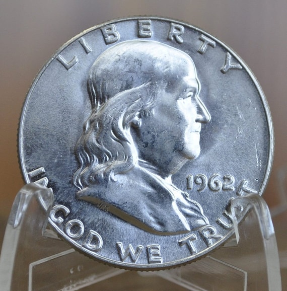1962 Franklin Half Dollar P&D Mints - Silver Half Dollar 1962 Ben