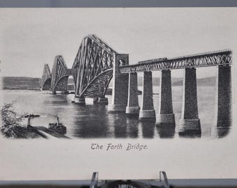 1900 The Forth Bridge Postkarte, Edinburgh Schottland - The Wrench Serie Nr. 212 - Antike schottische Postkarte