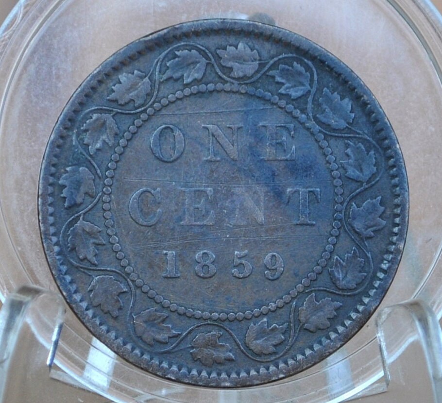 1859 Canadian Cent - Choose by Grade - Queen Victoria - 1859 Large