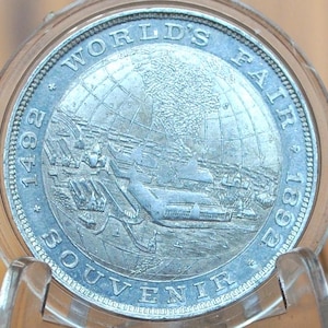 1893 Aluminium Chicago World Ausstellungs-Token in Kolumbien - Hervorragender Zustand, sehr selten -