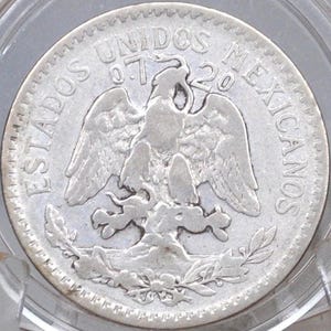 1921 Silver 50 Centavos Mexico - Awesome Design - Silver Mexican Coin 1921 Fifty Centavos