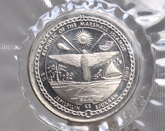 1989年マーシャル諸島5ドル硬貨 - 月面着陸20周年を記念したマーシャル