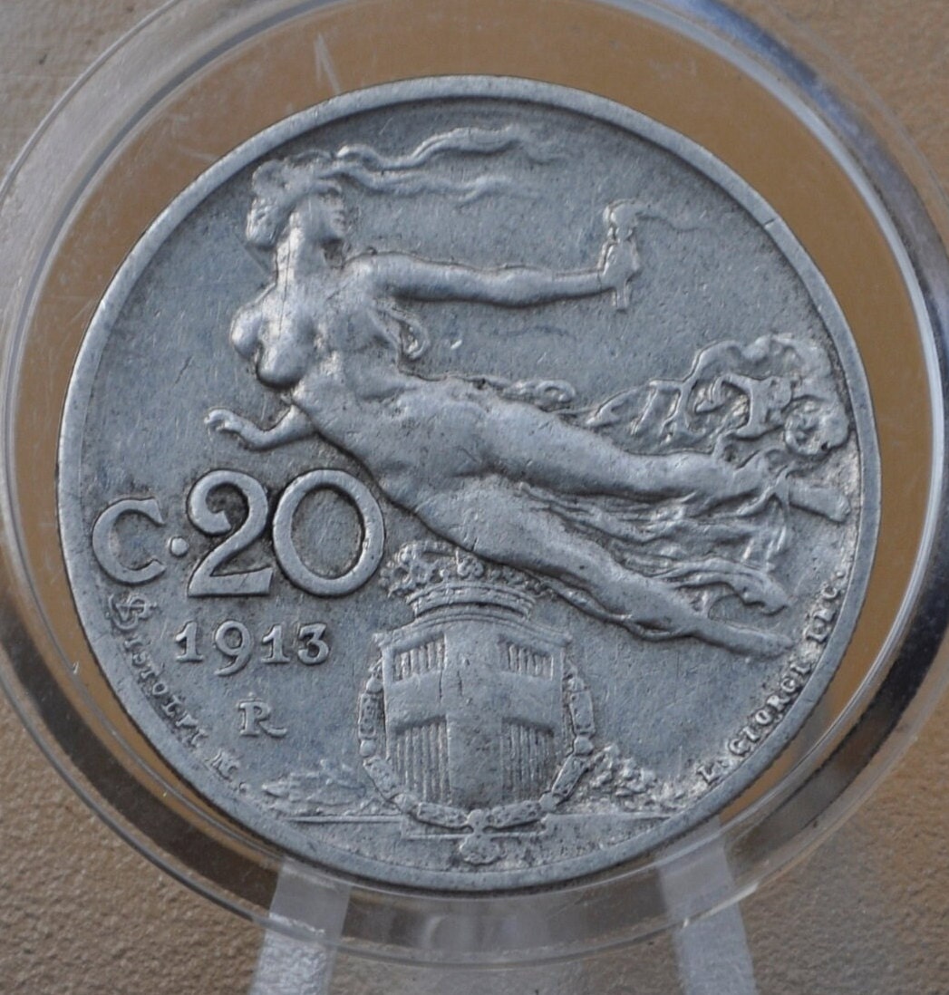 1911年イタリア　2リラ銀貨ヴィットリオ・エマヌエーレ3世 1911年イタリア 2リラ銀貨ヴィットリオ・エマヌエーレ3世 1927年