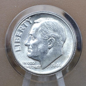 1946 Pds Roosevelt Silver Dimes - Choose Mint And Grade - Roosevelt Dime 1946 P, 1946 D Dime, 1946 S Dime - Circulated & Uncirculated Dimes