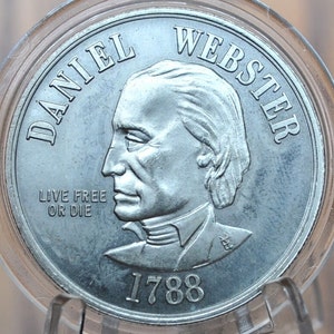 Secretary of State and New Hampshire Congressman Daniel Webster Commemorative Coin - State of New Hampshire Coin -