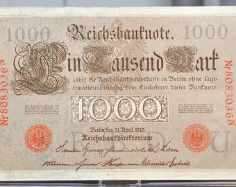 ヴィンテージのドイツ1000万マルク紙幣！1923年製！ - Etsy 日本