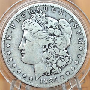 1885-S Morgan Silver Dollar - VF (Very Fine), Great Coin, Tough Date! - 1885 S Morgan Dollar Silver Dollar 1885S - Low Mintage Date