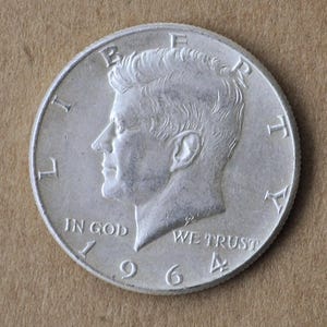 1964 Kennedy Silver Half Dollar - First Year of Issue - 1964 Half Dollar - 1964 Silver Kennedy