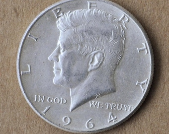 1964年ケネディ50セント銀貨キーホルダー - Etsy 日本