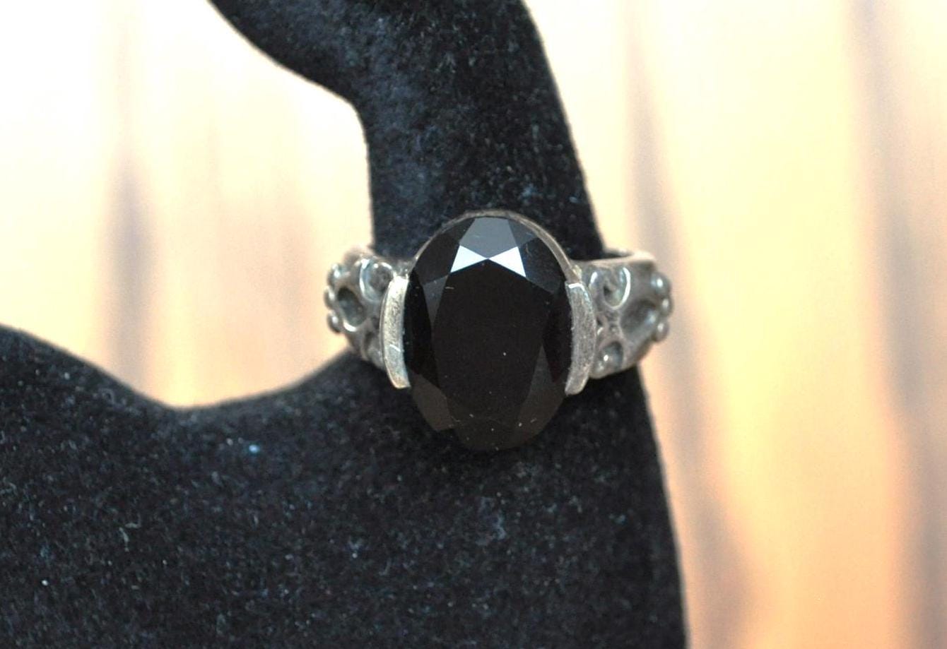 Onyx Ring Silpada - Etsy