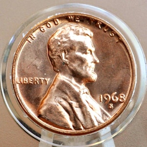 1968 P,D,S Lincoln Memorial Penny - BU - Philadelphia, Denver, San Francisco Mints - Collectible Coin - 1968 P 1968 D 1968 S Memorial Cent