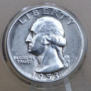 1953 P,D,S Washington Quarters - Choose By Mint And Grade - 1953 S Silver Quarter - 1953 D Washington Silver Quarter