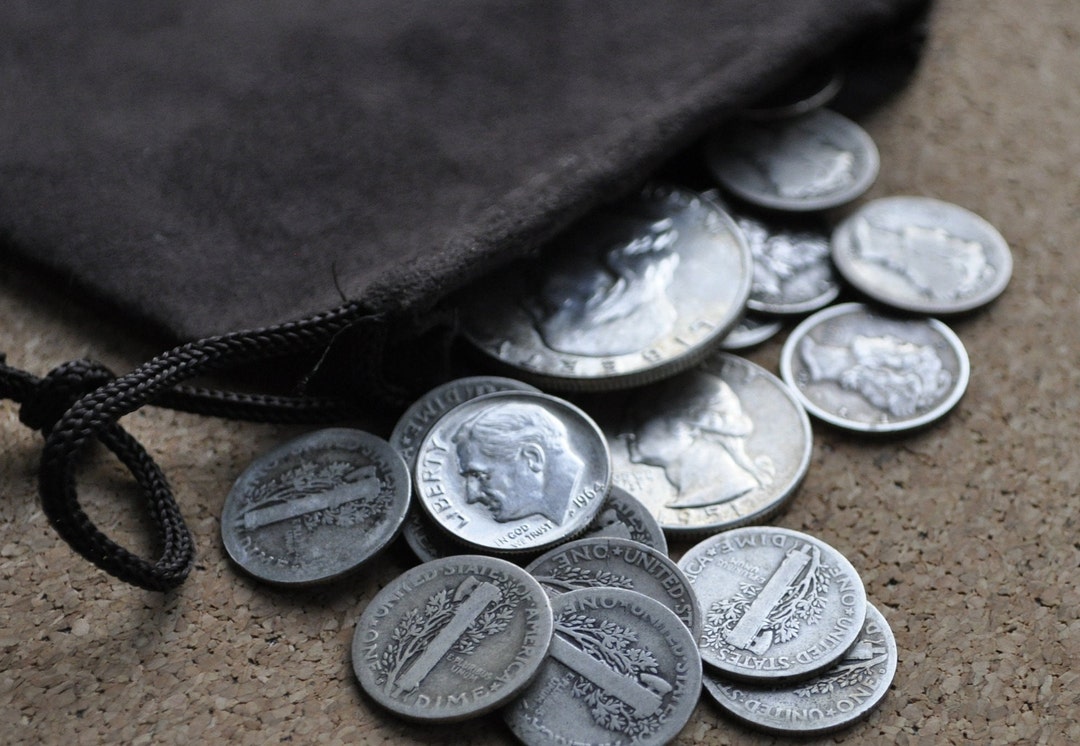 Bag of Silver Coins Mercury Silver Dimes Roosevelt Silver Etsy