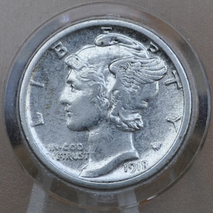 1918 P,D,S Mercury Dimes - Choose by Mint & Grade -Denver Mint- 1918 S Silver Dime - 1918 D Winged Liberty Head Dime 1918 San Francisco
