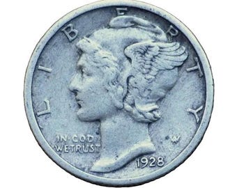 1942年マーキュリーダイム - 未流通のアメリカ製銀貨 - Etsy 日本