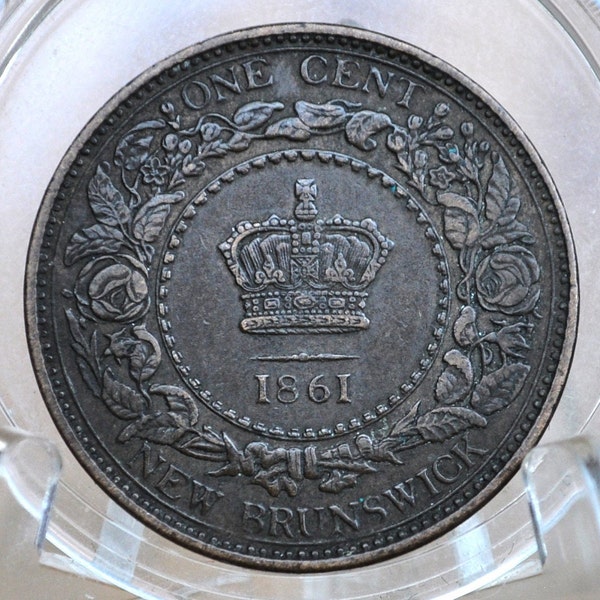 1861-1864 New Brunswick Cents - Choose by Date & Grade - New Brunswick 1 Penny Large Cent 1864 Cent - Only 4 Years of Issue