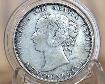 1874 ニューファンドランド 50 セント硬貨 約 F NFLD - Etsy 日本