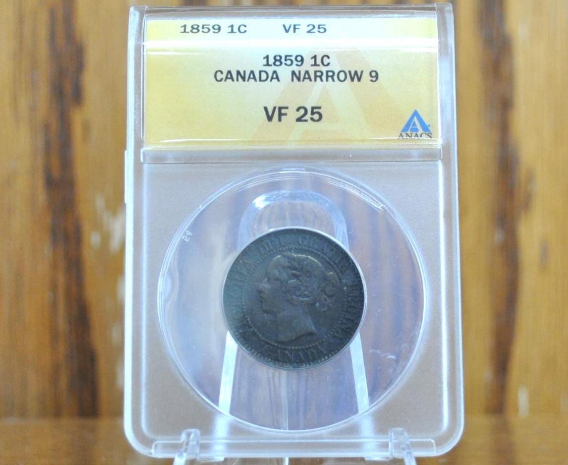 1859 Canadian Cent - Choose by Grade - Queen Victoria - 1859 Large
