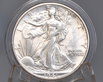 1941-S Walking Liberty Silver Half Dollar - F-AU (Fine to About Unc.) Choose by Grade - San Francisco Mint -1941S Half Dollar - Wlh 1941S