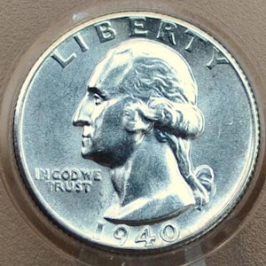 Washington Quarters, 1934 Silver Quarter,1942 Silver Quarter,1943