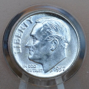 1957 P And D Roosevelt Silver Dimes - Choose Mint And Grade - Roosevelt Dime 1957 P, 1957 D Dime - Circulated & Uncirculated Dimes