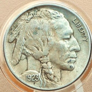 1923 Buffalo-nikkel – Kies op kwaliteit/staat – Philadelphia Mint – Vintage US Coin – 1923 P Nikkel Indian Head 1923P