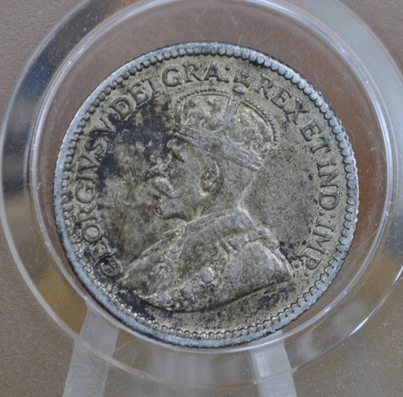 1912年 カナダ 5セント銀貨 - XF (非常に良好な状態) - キングジョージ