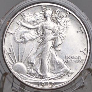 1942-D Walking Liberty Silver Half Dollar - Choose by Grade / Condition - Denver Mint - 1942D, 1942 D Half Dollar