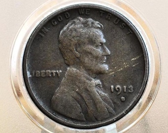 Centavo de trigo de 1913 P, D, S - Elija por ceca y grado - Centavo de espiga de trigo Lincoln - Fecha semiclave - Filadelfia Denver San Francisco
