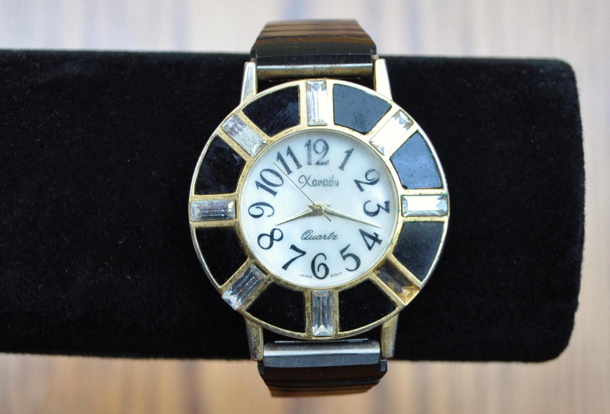 XANADU Vintage 1960’s Bracelet Watch - Silver & Black Xanadu Watches - Etsy main image 4