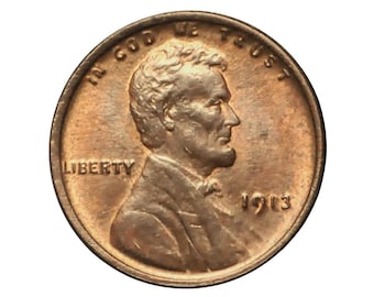 Centavo de trigo de 1913 - Elija por grado de conservación - Fecha temprana - Centavo de trigo 1913-P - Casa de la Moneda de Filadelfia - Centavo de espiga de trigo de 1913 - Moneda de la época de la Primera Guerra Mundial