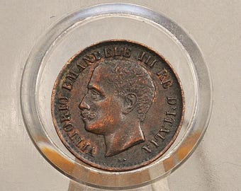 イタリア　ヴィットーリオ・エマヌエーレ3世30セント 希少使用済み切手2 枚 イタリアヴィットーリオエマヌエーレ3世30セント希少使用済切手。台紙