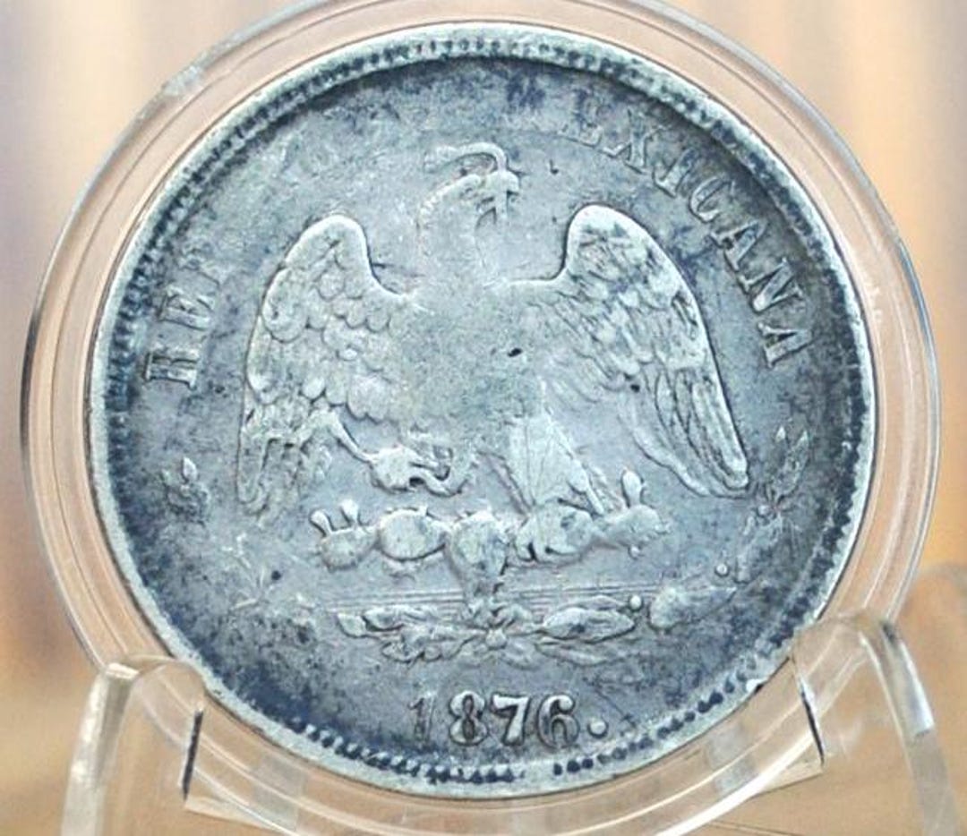 1876 Silver 50 Centavos Mexico - Scarce Date / Coin Type - Mexican Fifty  Centavos Silver Mexican Coin 1876 Zs - Etsy, image size:1080x934