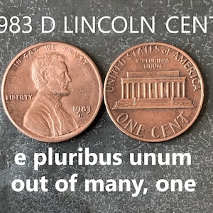 Penny Cent en memoria de Lincoln de 1983 - Excelente estado - 39.° aniversario - Moneda coleccionable - Casa de la Moneda de Denver