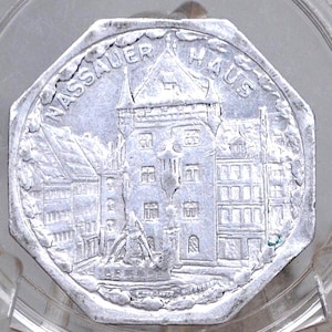 1920/1921 Nuremberg 20 Pfennig - Nassauer Haus - City of Nuremberg and Furth - Commemorative Coin -