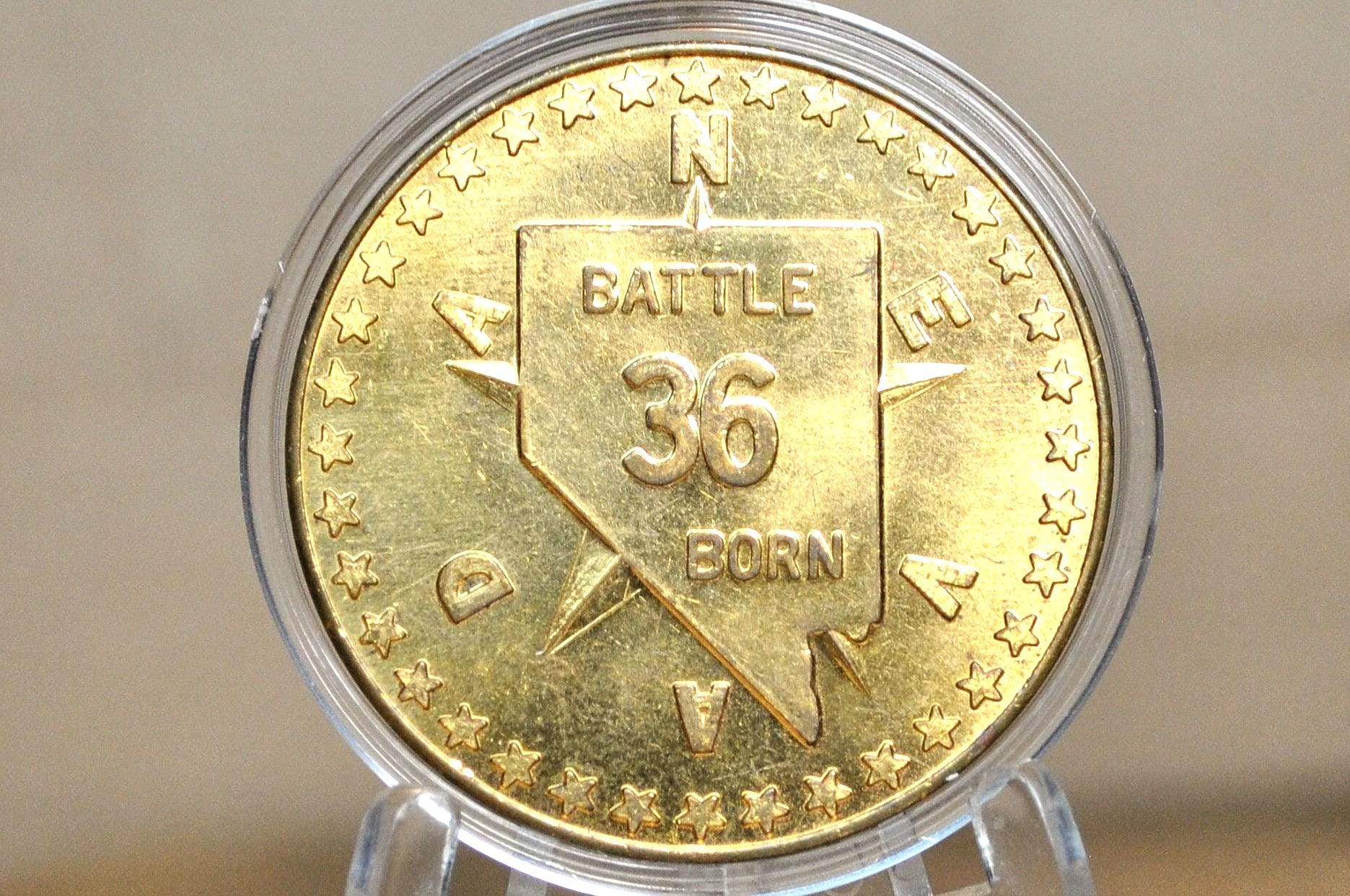 本当に綺麗♪☆☆トランプ大統領純金(１００mg)ノート☆☆ 1864-1964 Nevada Centennial Commemorative Medallion - 100th
