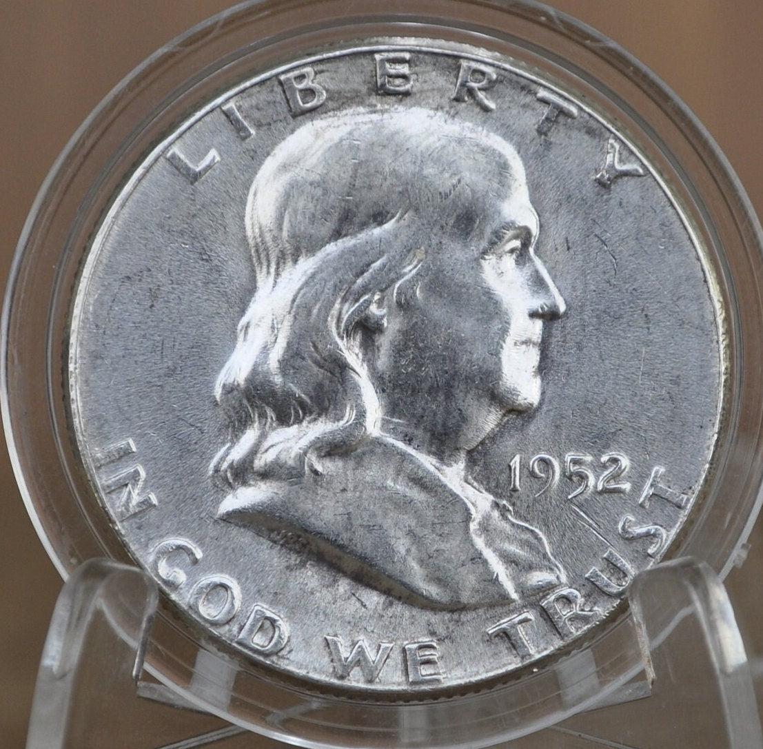 アメリカ銀貨 ハーフダラー 1952年フランクリン銀貨ハーフダラー、P、D、Sミント - ミントと