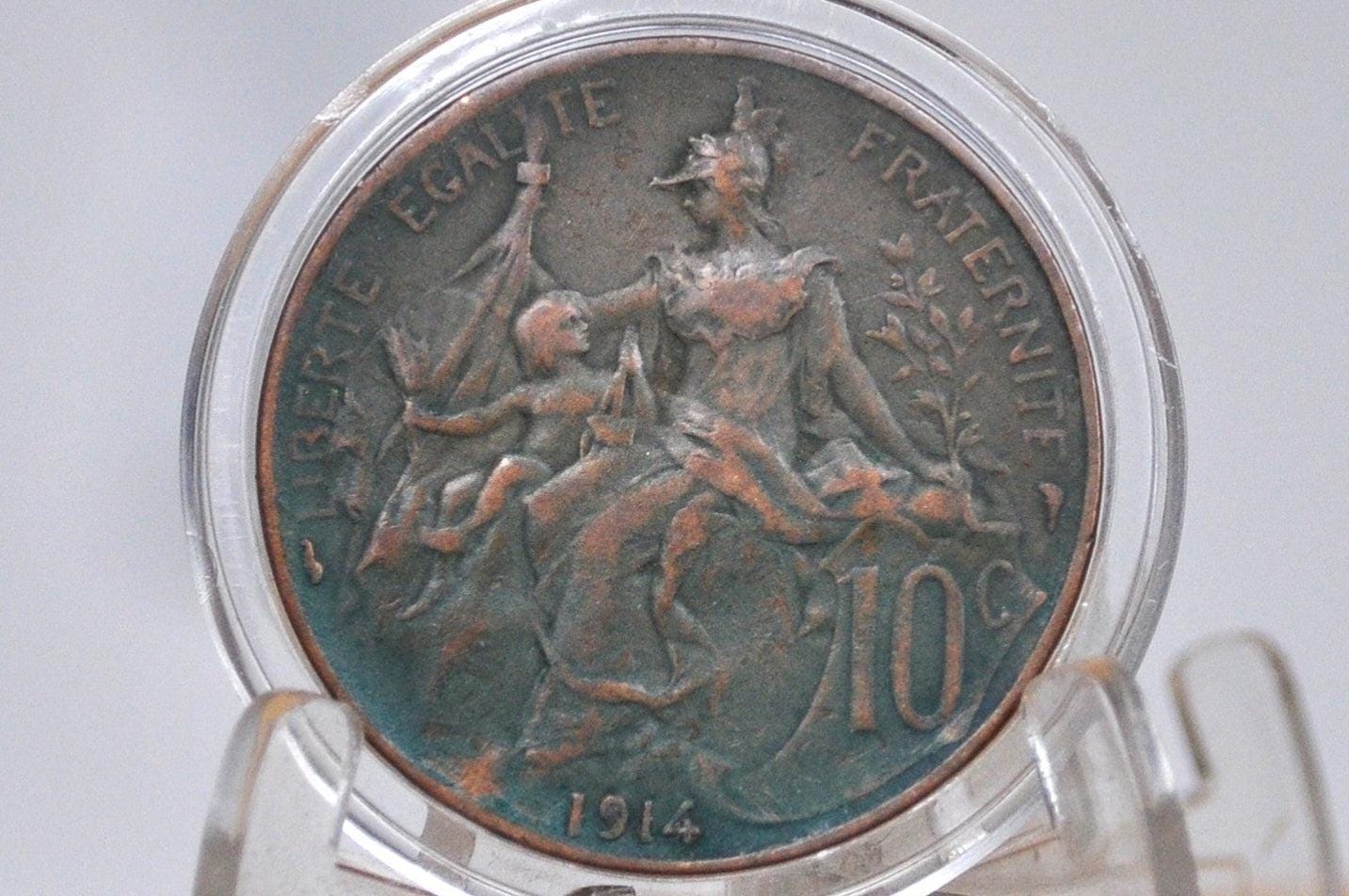 1909-1917年 フランス 10サンチーム硬貨 - 日付で選ぶ、フランスの10