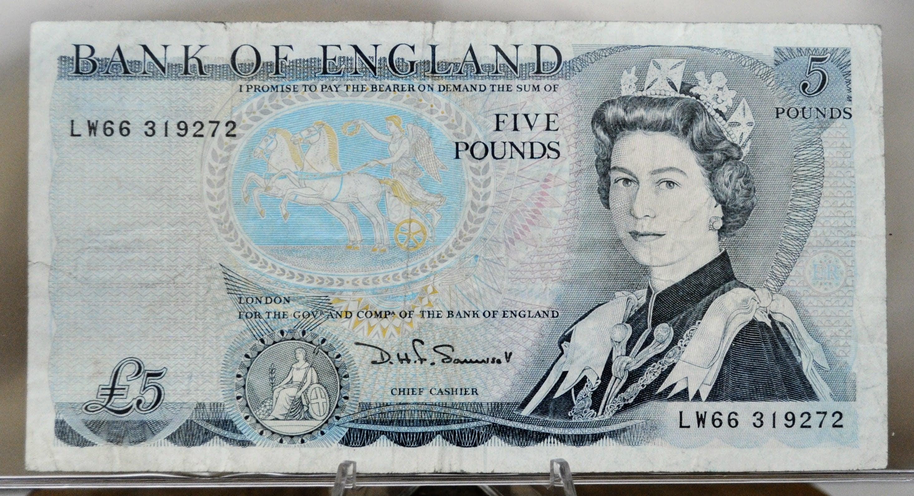 Bank of england 5 pounds - Etsy 日本
