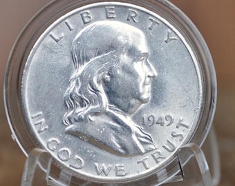 Lotto Di 8, Mezzo Dollaro Benjamin Franklin, 90% Argento - Foto 8