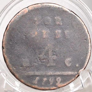 Pièce De 4 Tornesi Naples République Parthénopéenne 1799 - Cuivre, TB, Occasion