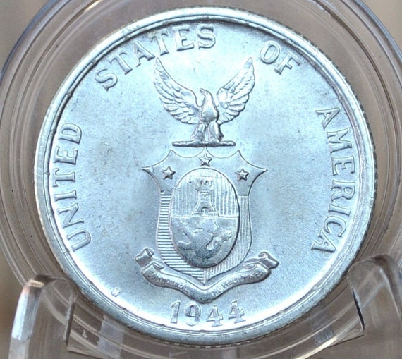 1945年、1944年 コインブレスレット Dマーク 10センタボ フィリピン