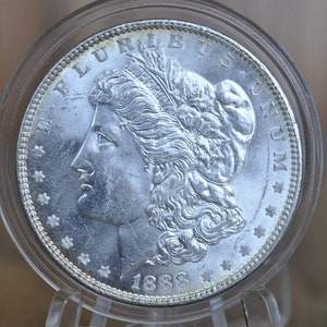 1888 Morgan-zilverdollar – VF-MS63 (zeer fijn tot niet-gecirculeerd) Kies op graad -1888-P Morgan-dollar 1888-zilverdollar – Philadelphia Mint