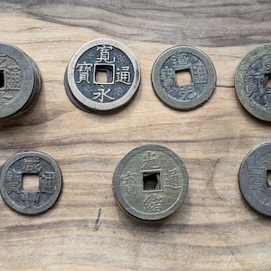 Old Chinese Cash Coins - Choose by Date & Type - Qing Era Chinese Cash Coins - Chinese Tongbao - Variety of Coins -