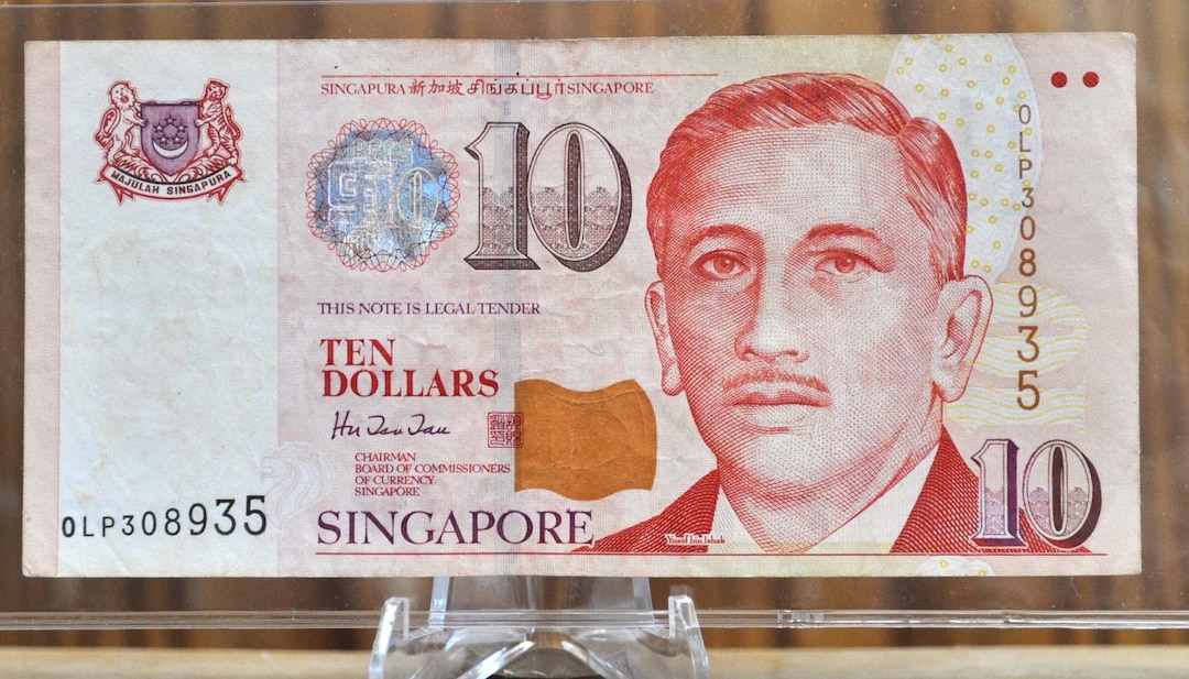 1999 (ND) Singapore 10 Dollar Bank Note - President Ishak Sports Type ...