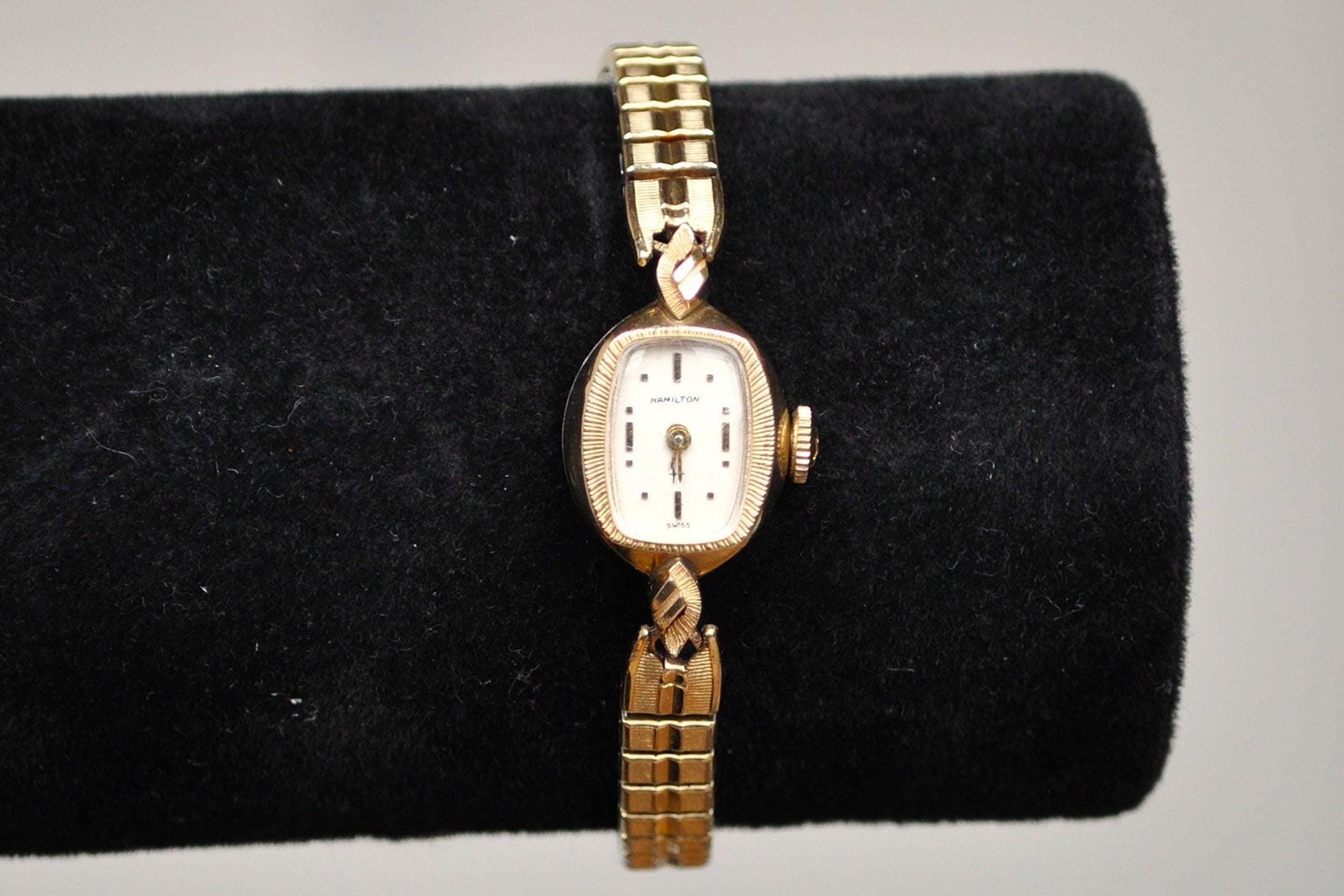Vintage Hamilton 10K Gold Filled Bezel Watch - for Repair or  display picture 2